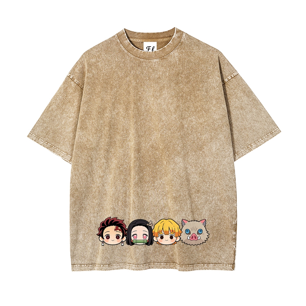 Vintage Oversized T-Shirt Demon Slayer
