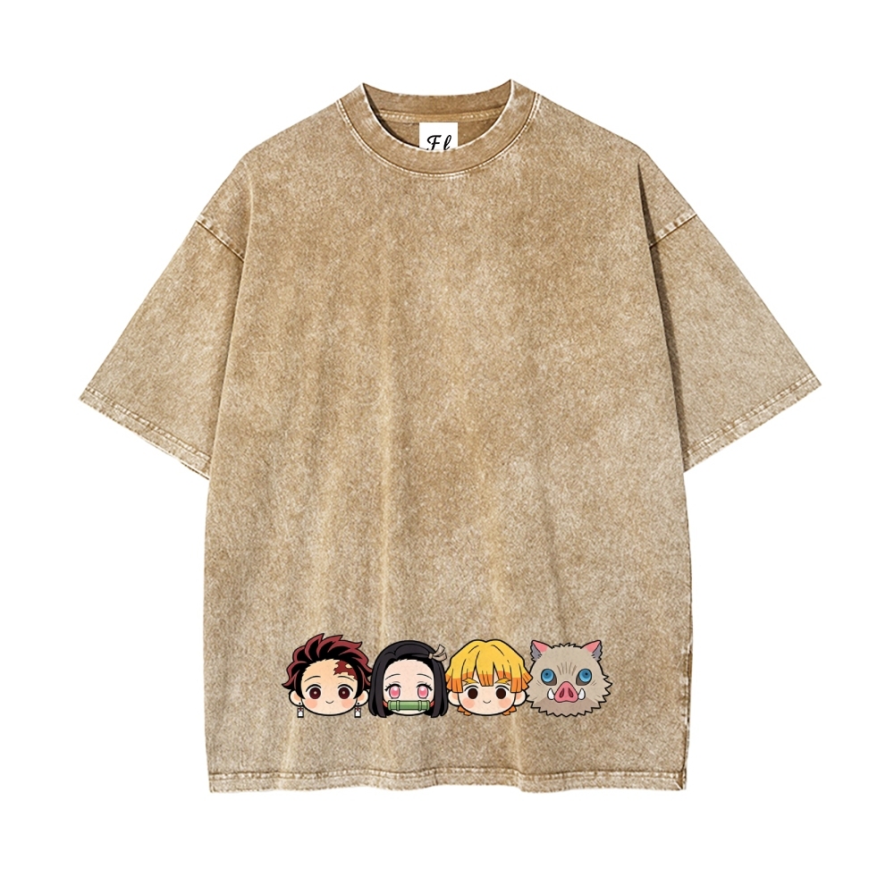 Vintage Oversized T-Shirt Demon Slayer