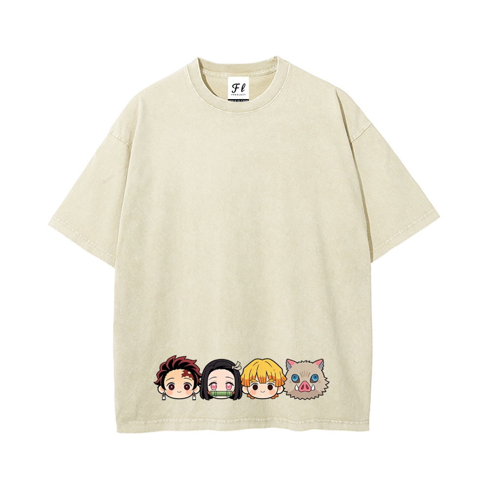 Vintage Oversized T-Shirt Demon Slayer