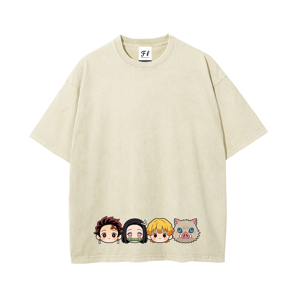 Vintage Oversized T-Shirt Demon Slayer