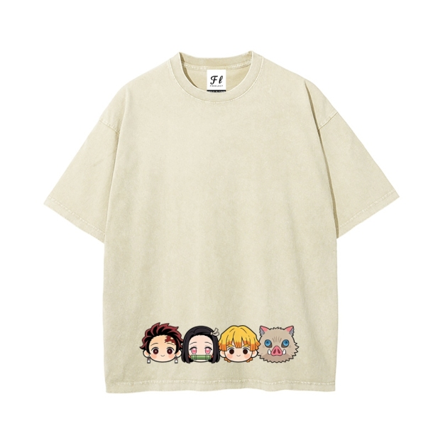Vintage Oversized T-Shirt Demon Slayer