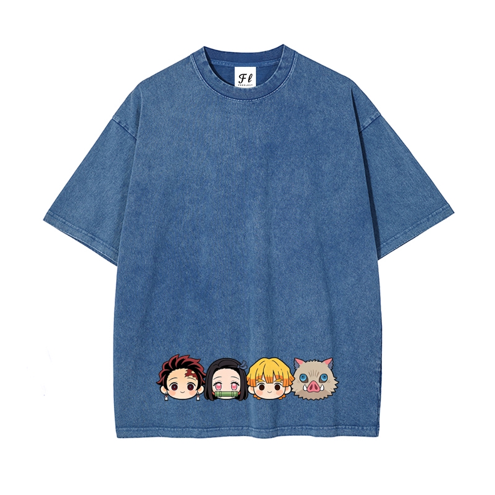 Vintage Oversized T-Shirt Demon Slayer