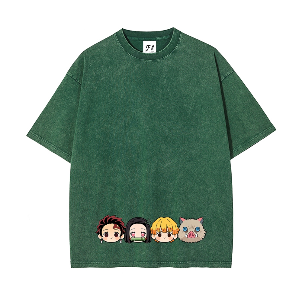 Vintage Oversized T-Shirt Demon Slayer