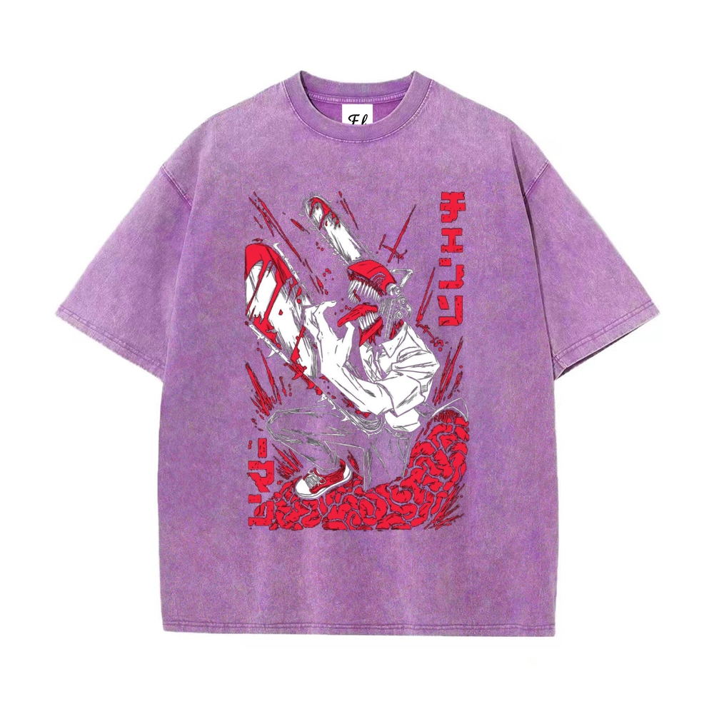 Vintage Oversized T-Shirt Chainsaw Man
