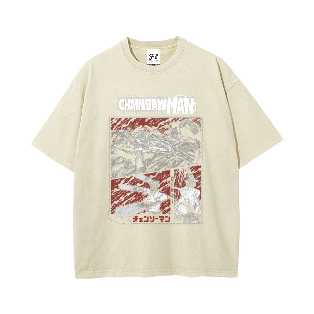 Vintage Oversized T-Shirt Chainsaw Man