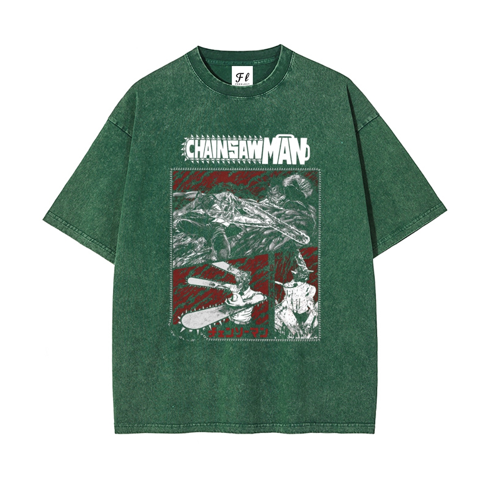 Vintage Oversized T-Shirt Chainsaw Man