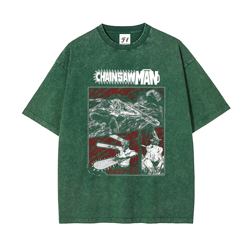 Vintage Oversized T-Shirt Chainsaw Man
