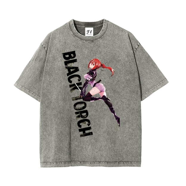 Vintage Oversized T-Shirt Black Clover Margaret Kilgear