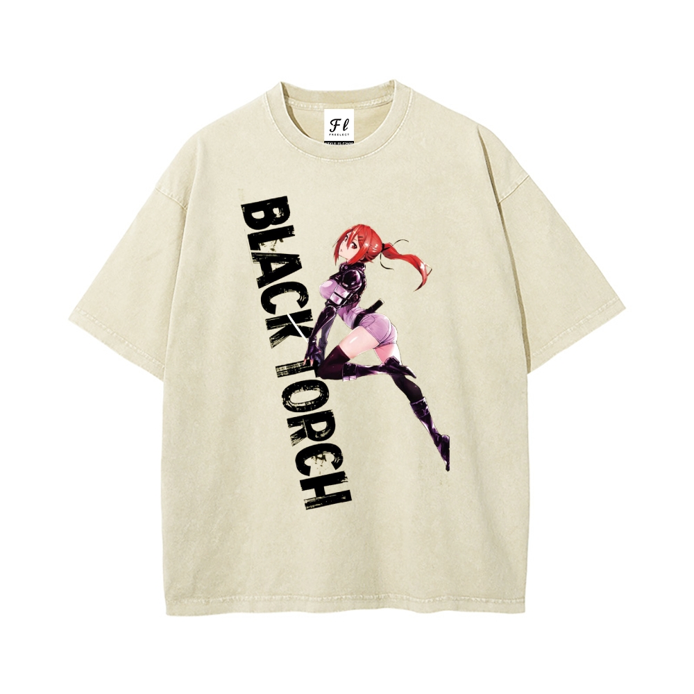 Vintage Oversized T-Shirt Black Clover Margaret Kilgear