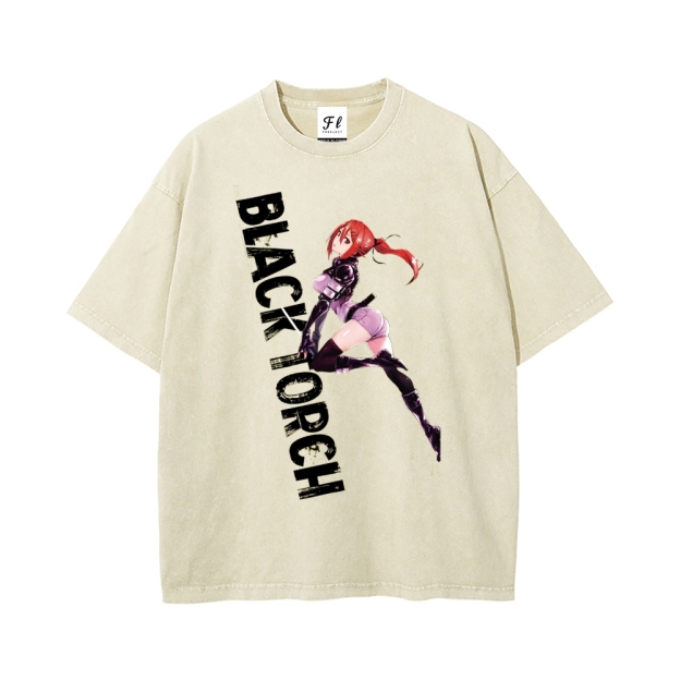 Vintage Oversized T-Shirt Black Clover Margaret Kilgear