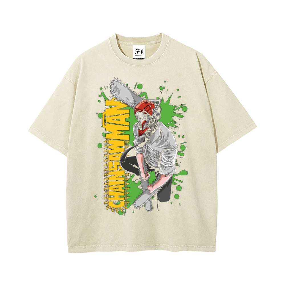 Vintage Oversized T-Shirt Chainsaw Man