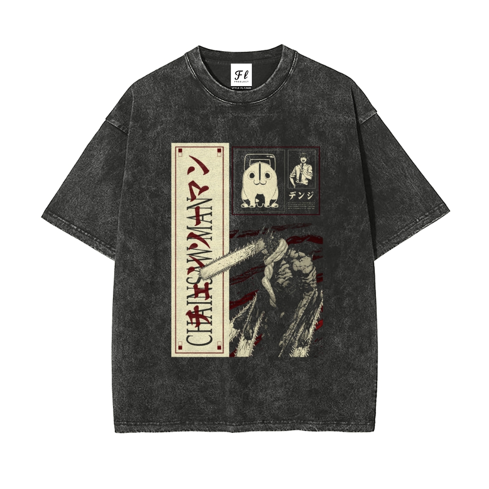 Vintage Oversized T-Shirt Chainsaw Man