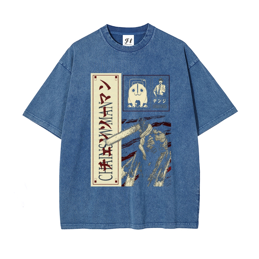 Vintage Oversized T-Shirt Chainsaw Man