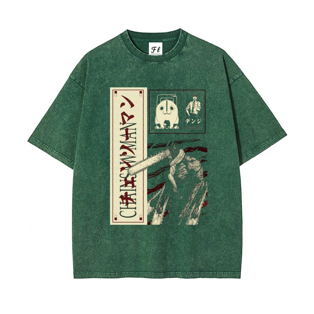 Vintage Oversized T-Shirt Chainsaw Man