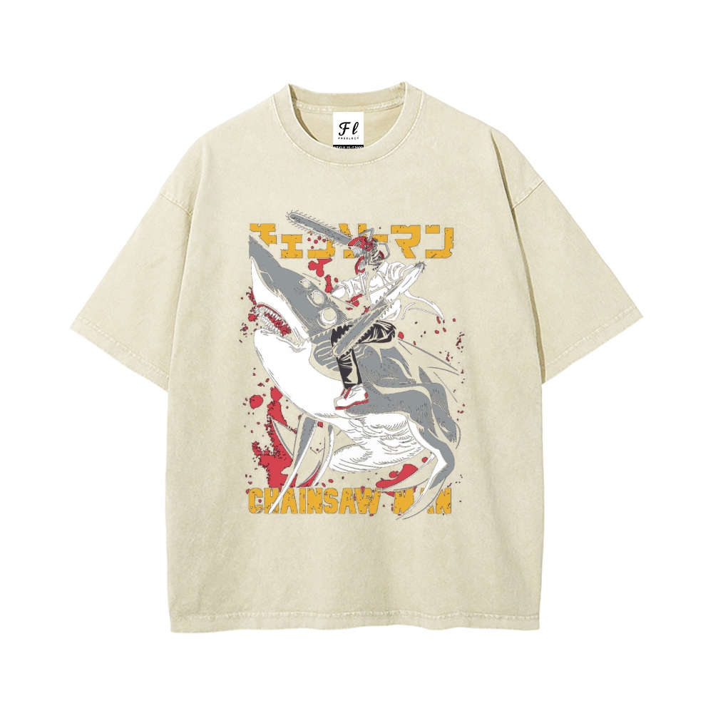 Vintage Oversized T-Shirt Chainsaw Man