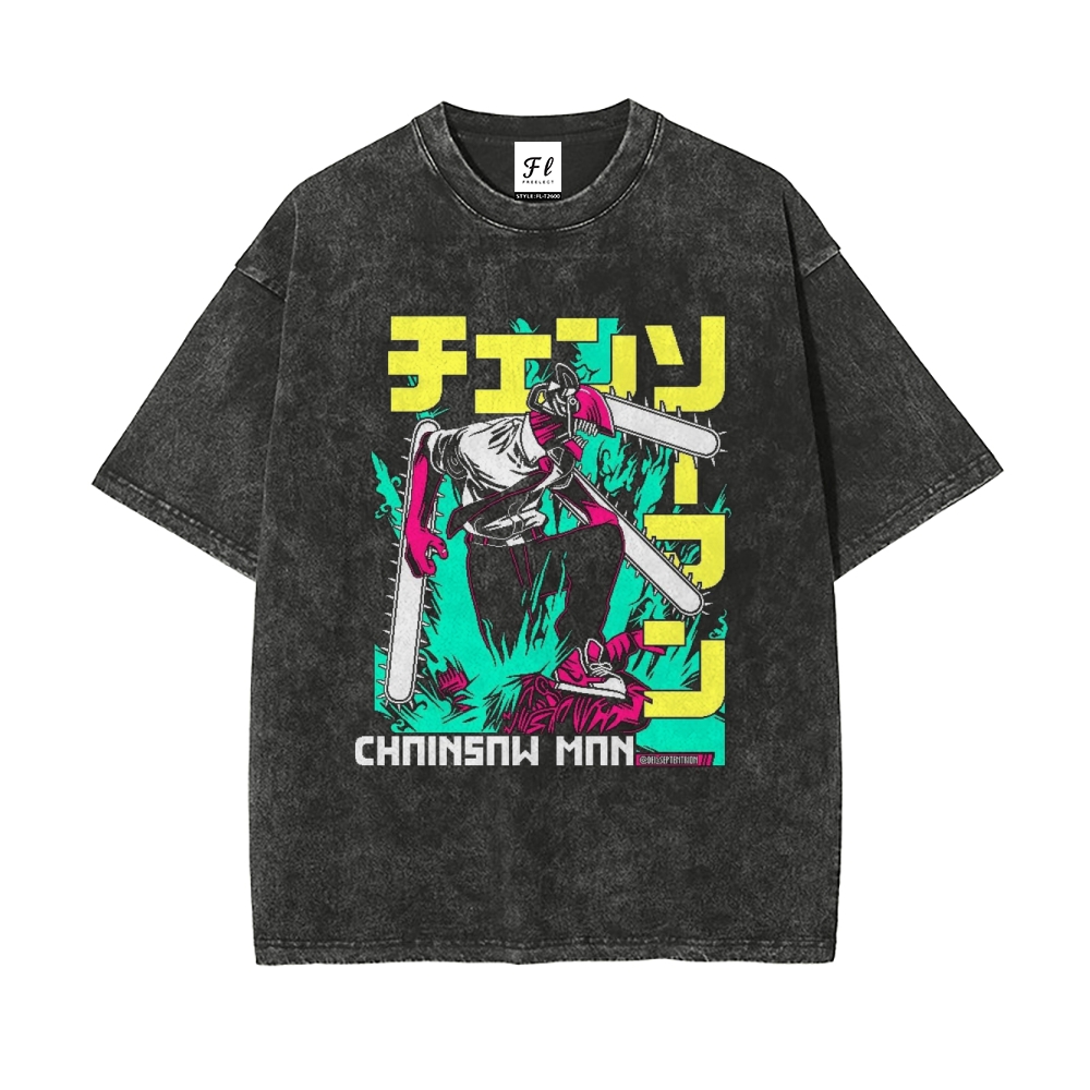 Vintage Oversized T-Shirt Chainsaw Man