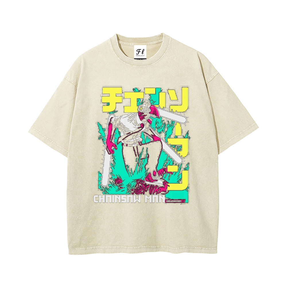 Vintage Oversized T-Shirt Chainsaw Man