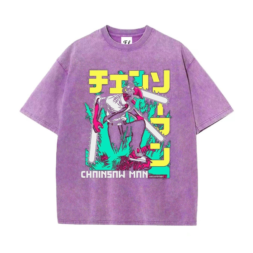 Vintage Oversized T-Shirt Chainsaw Man