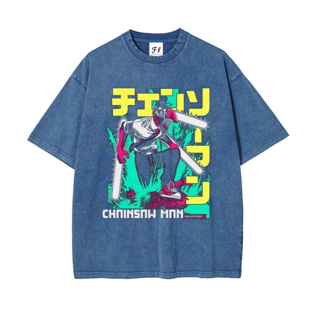 Vintage Oversized T-Shirt Chainsaw Man