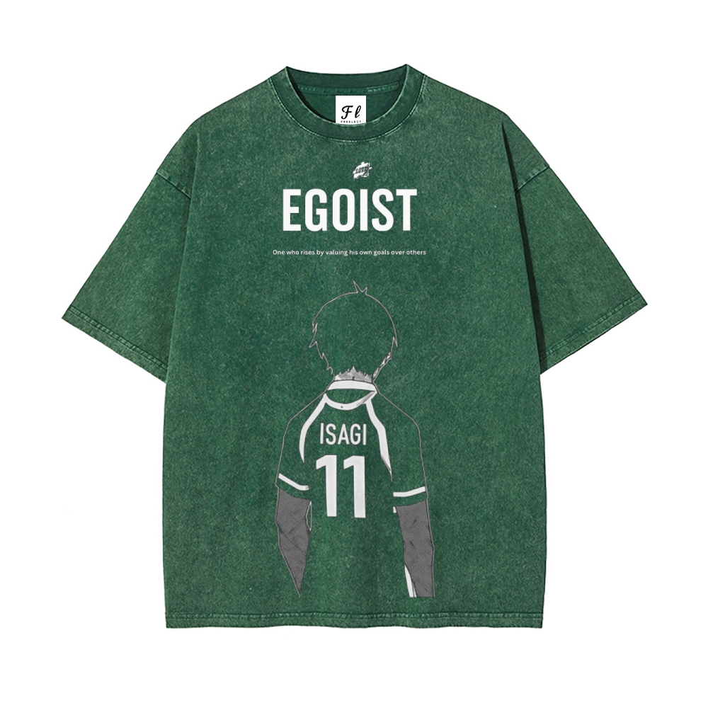 Blue lock pure cotton unisex round neck anime t-shirt