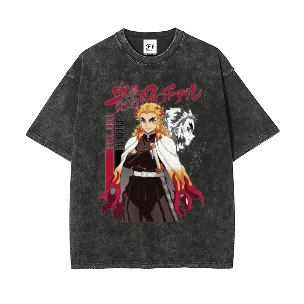 Vintage Oversized T-Shirt Demon Slayer