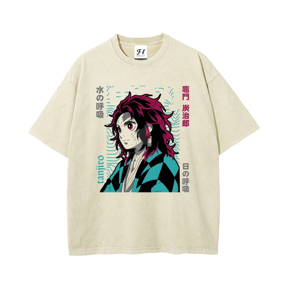 Vintage Oversized T-Shirt Demon Slayer