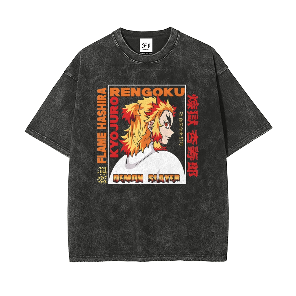 Vintage Oversized T-Shirt Demon Slayer