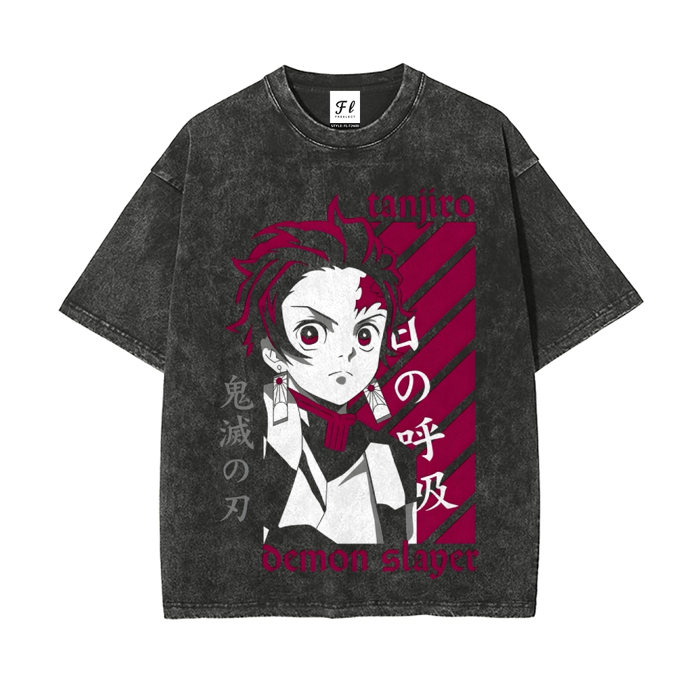 Vintage Oversized T-Shirt Demon Slayer