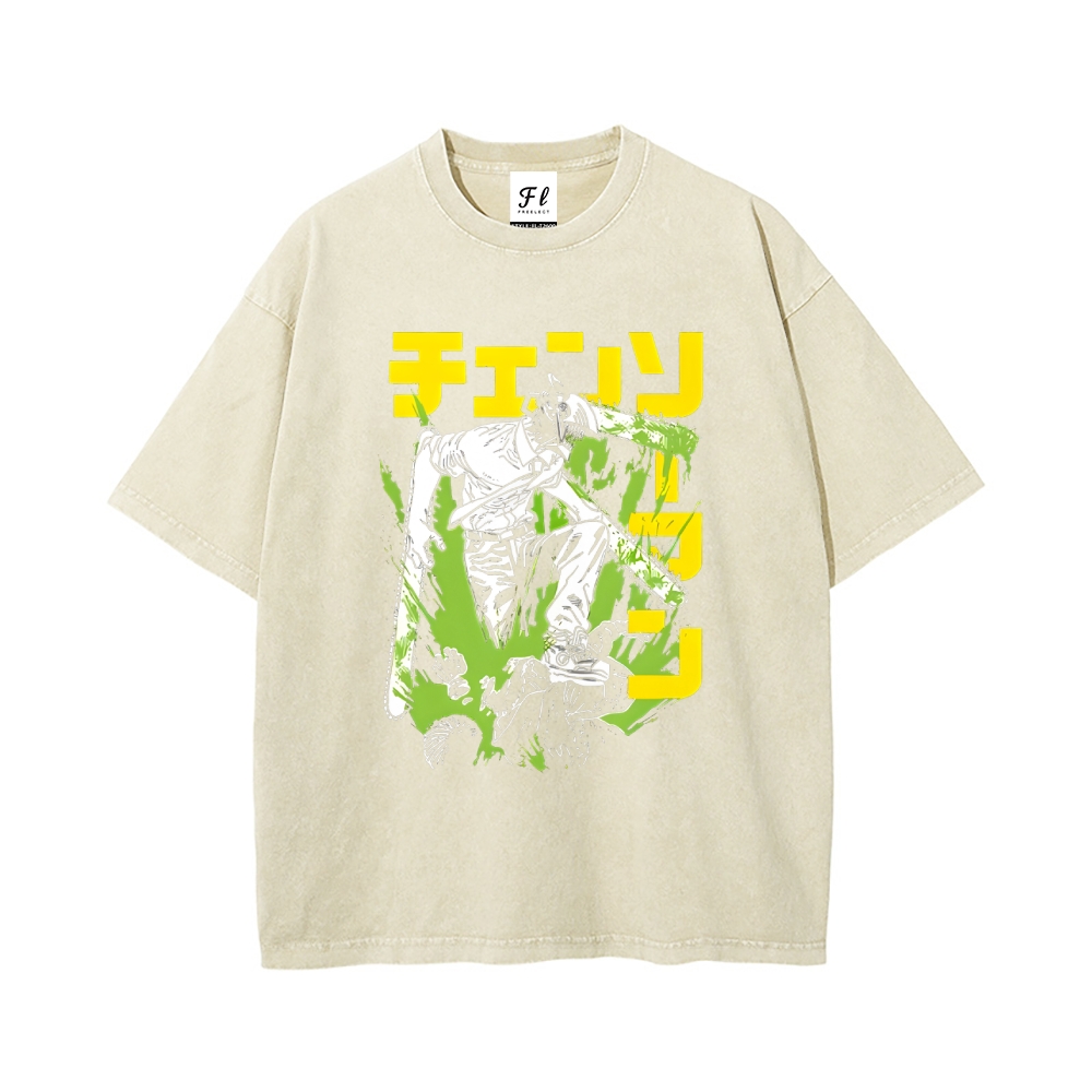Vintage Oversized T-Shirt Chainsaw Man