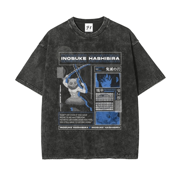 Vintage Oversized T-Shirt Demon Slayer