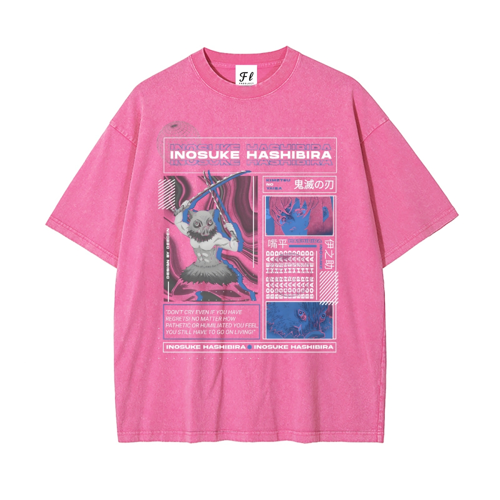 Vintage Oversized T-Shirt Demon Slayer