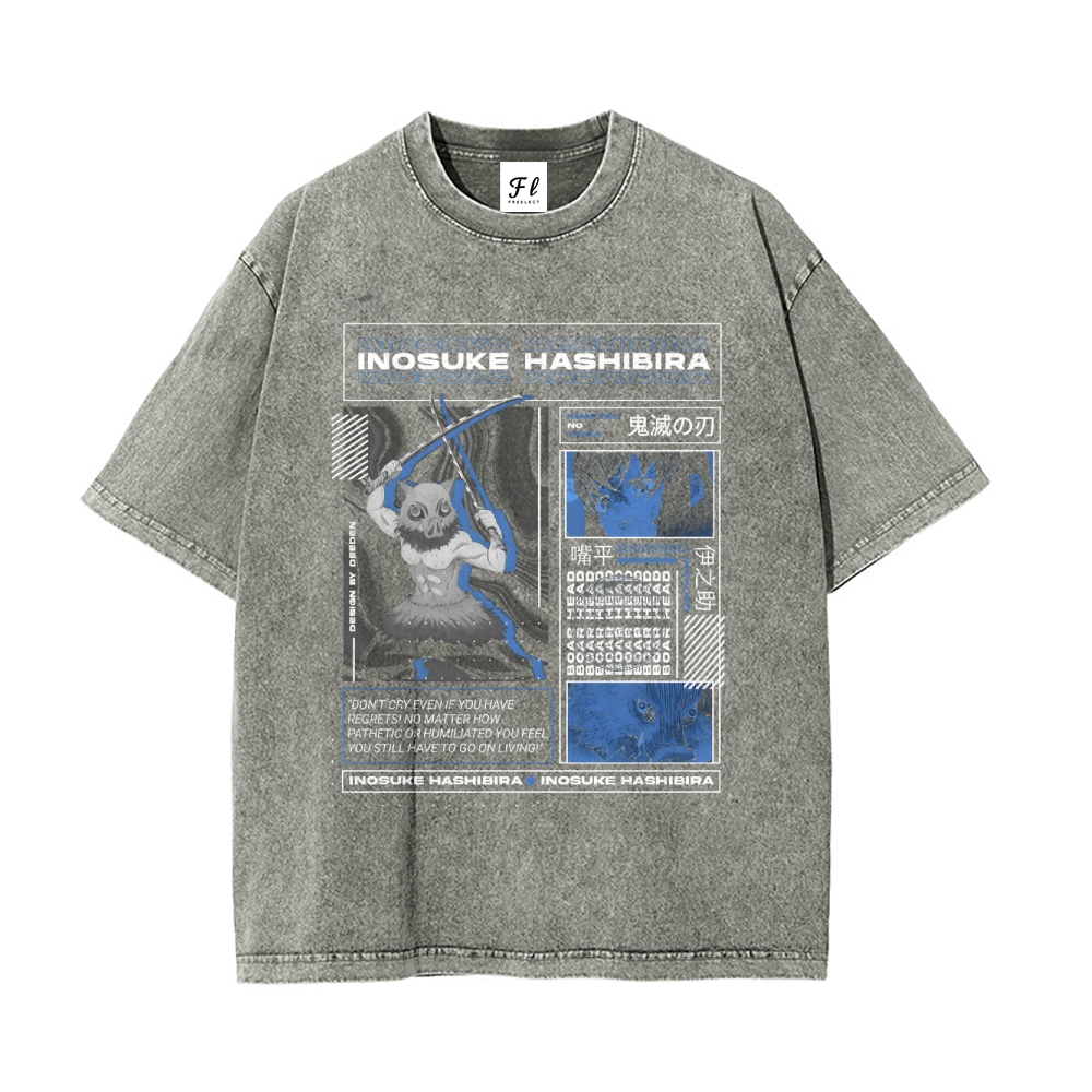 Vintage Oversized T-Shirt Demon Slayer