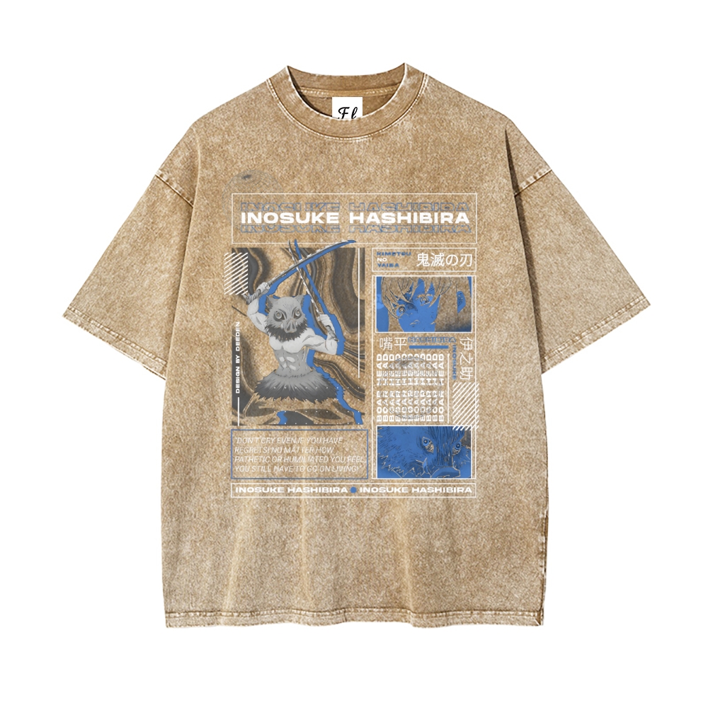 Vintage Oversized T-Shirt Demon Slayer