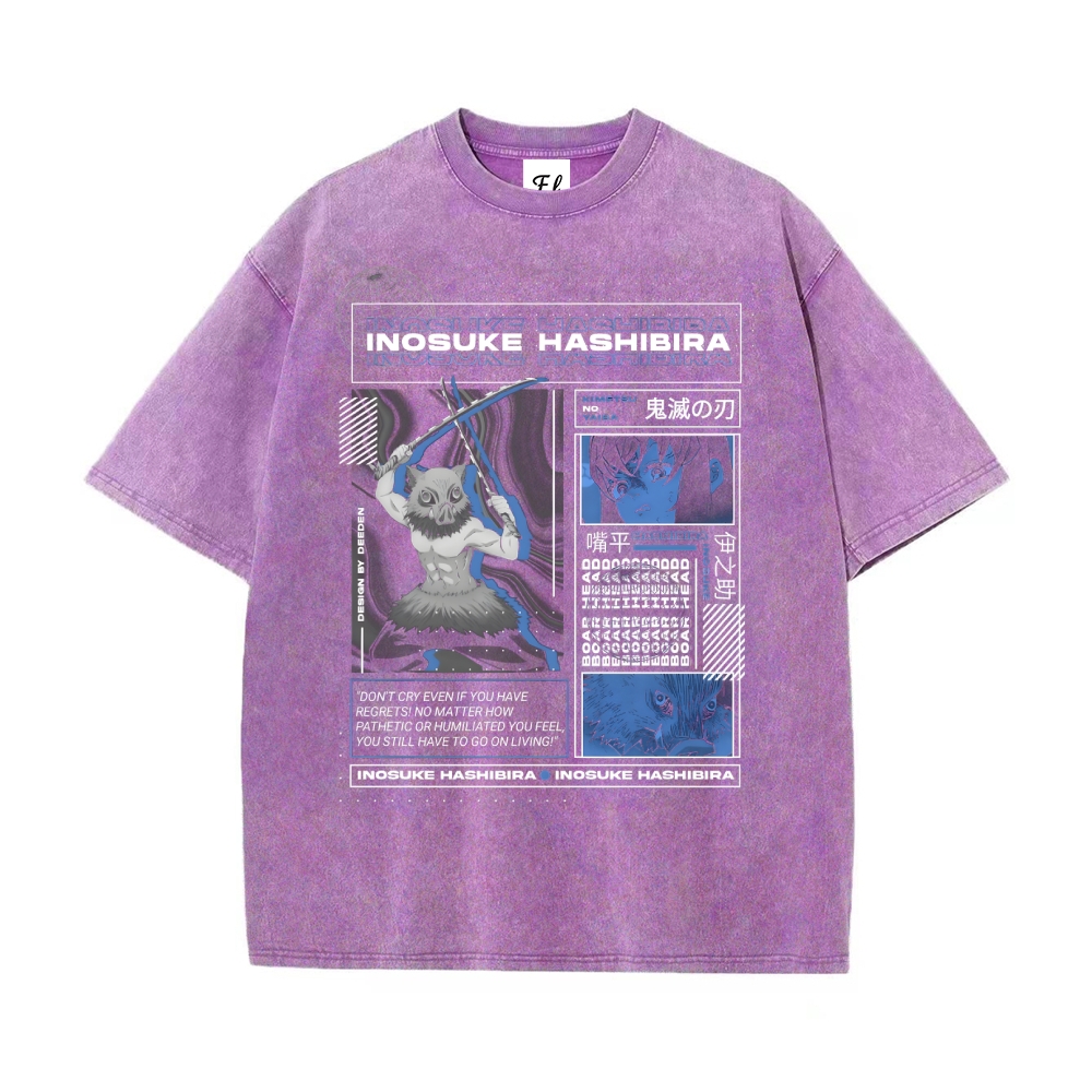 Vintage Oversized T-Shirt Demon Slayer