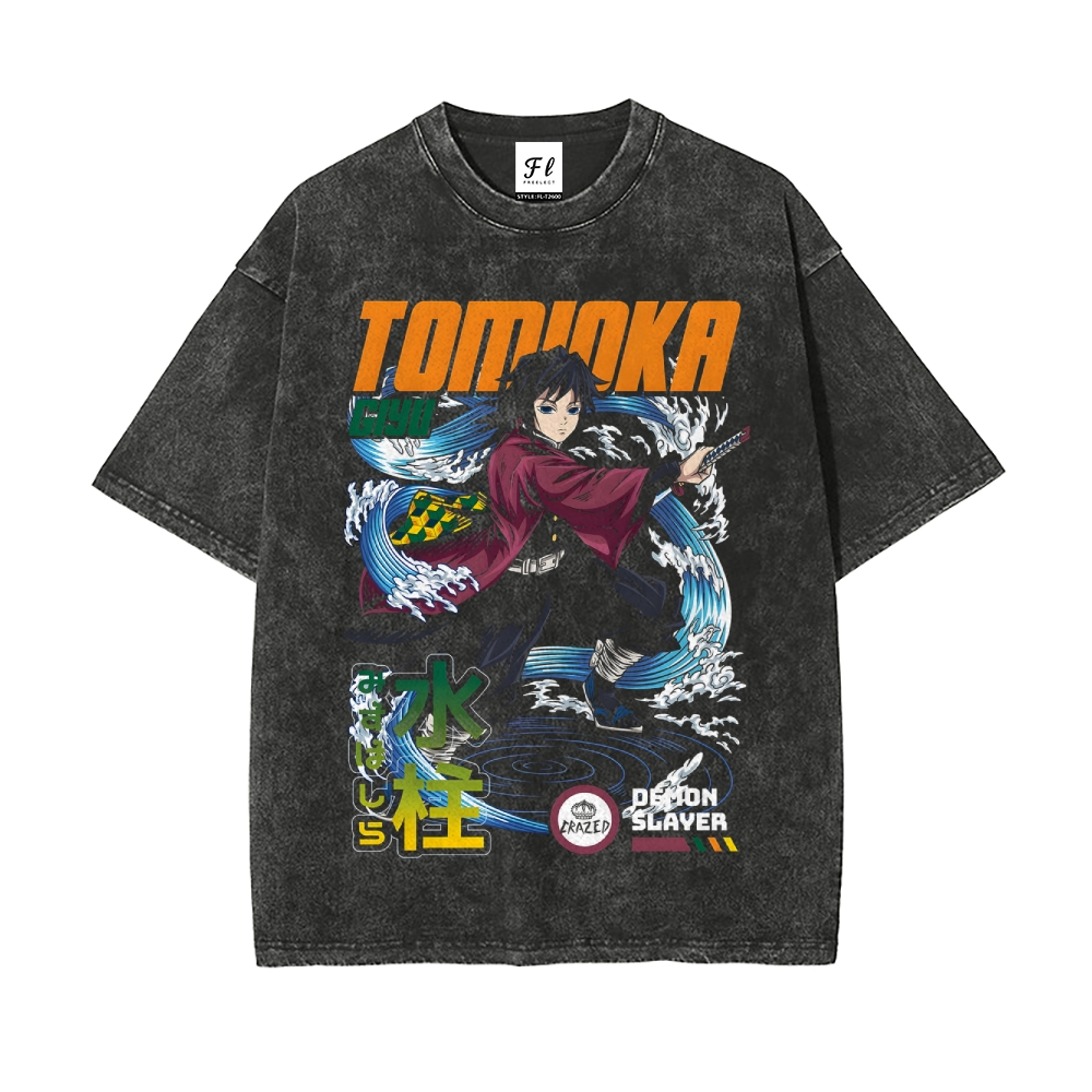 Vintage Oversized T-Shirt Demon Slayer