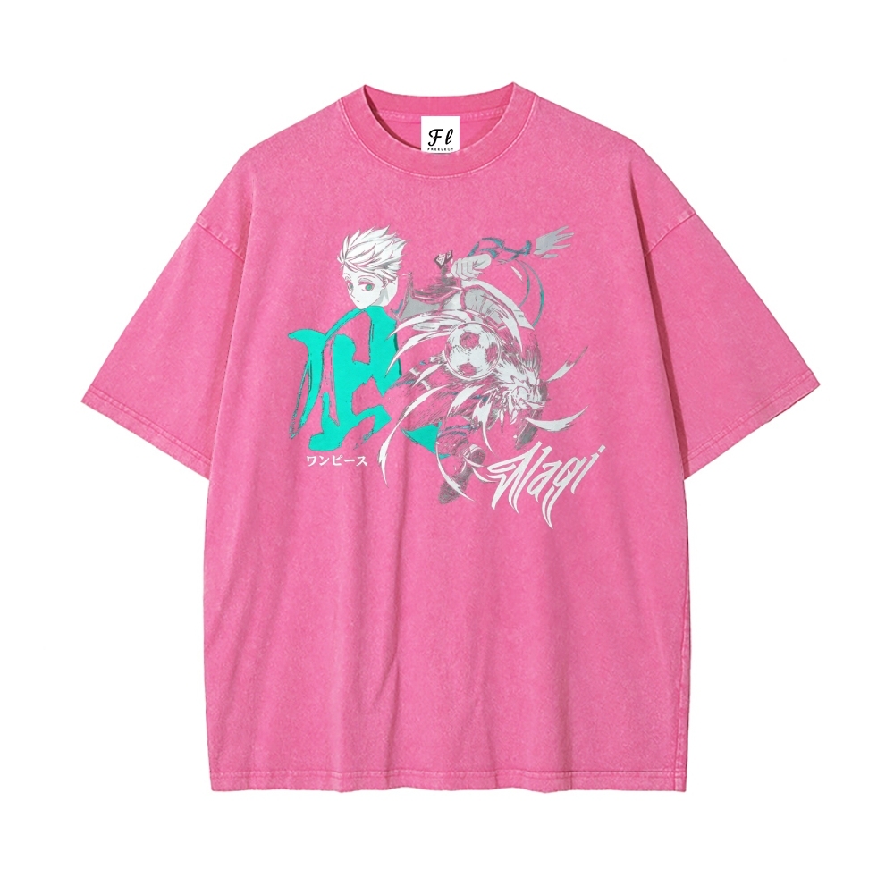 Blue lock pure cotton unisex round neck anime t-shirt