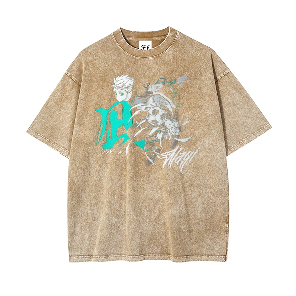 Blue lock pure cotton unisex round neck anime t-shirt