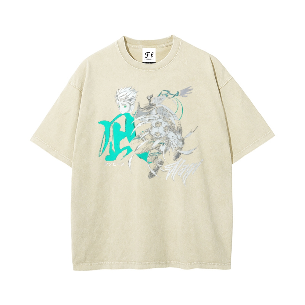 Blue lock pure cotton unisex round neck anime t-shirt