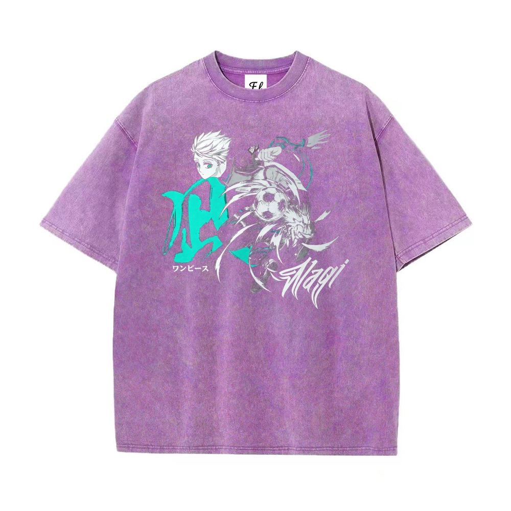 Blue lock pure cotton unisex round neck anime t-shirt