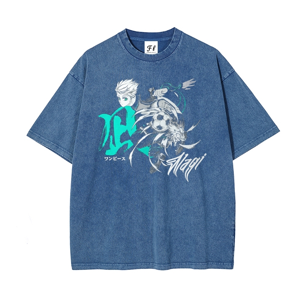 Blue lock pure cotton unisex round neck anime t-shirt