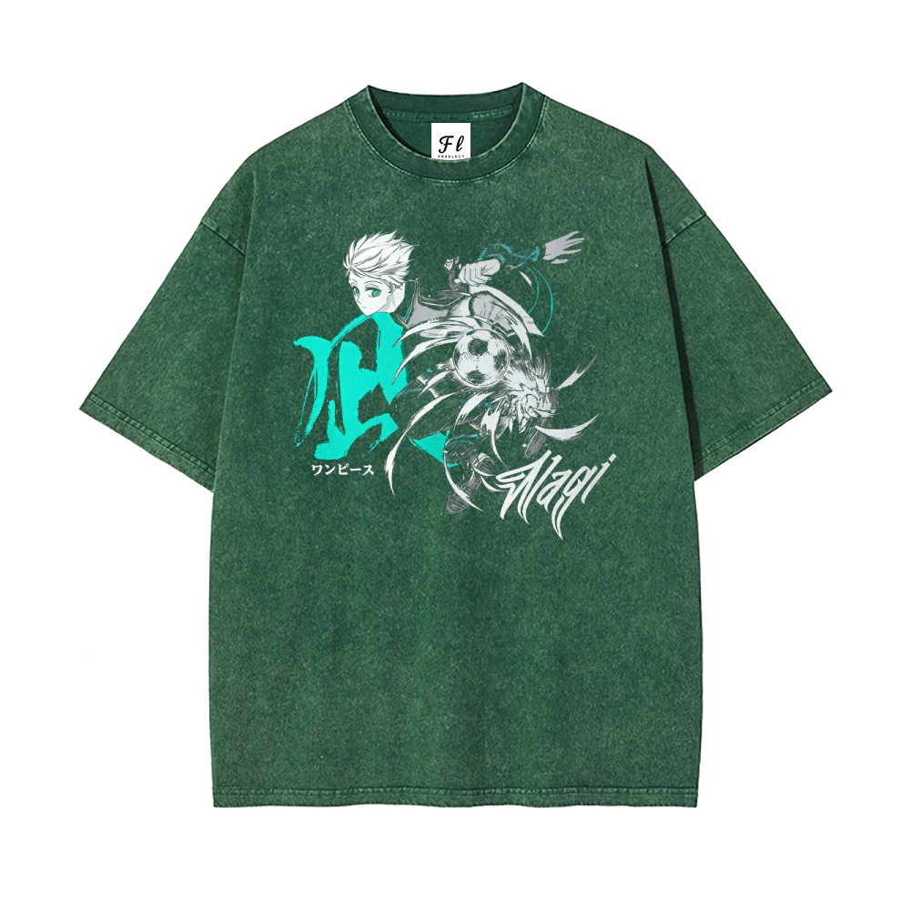 Blue lock pure cotton unisex round neck anime t-shirt