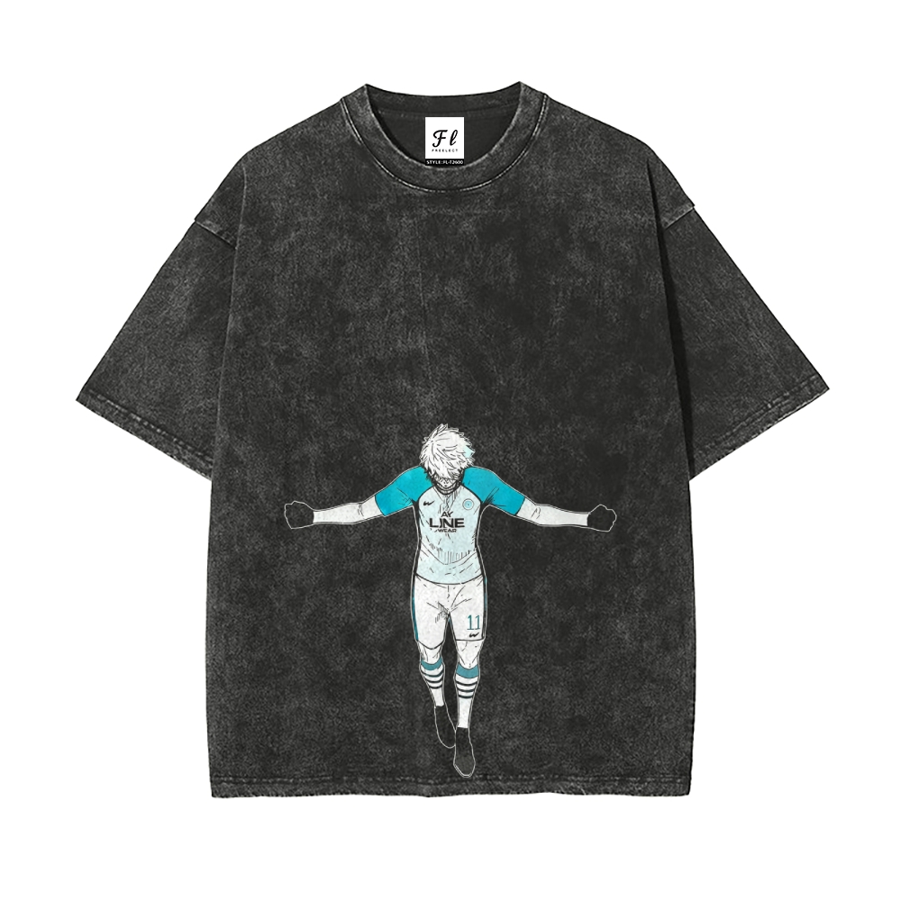 Blue lock pure cotton unisex round neck anime t-shirt