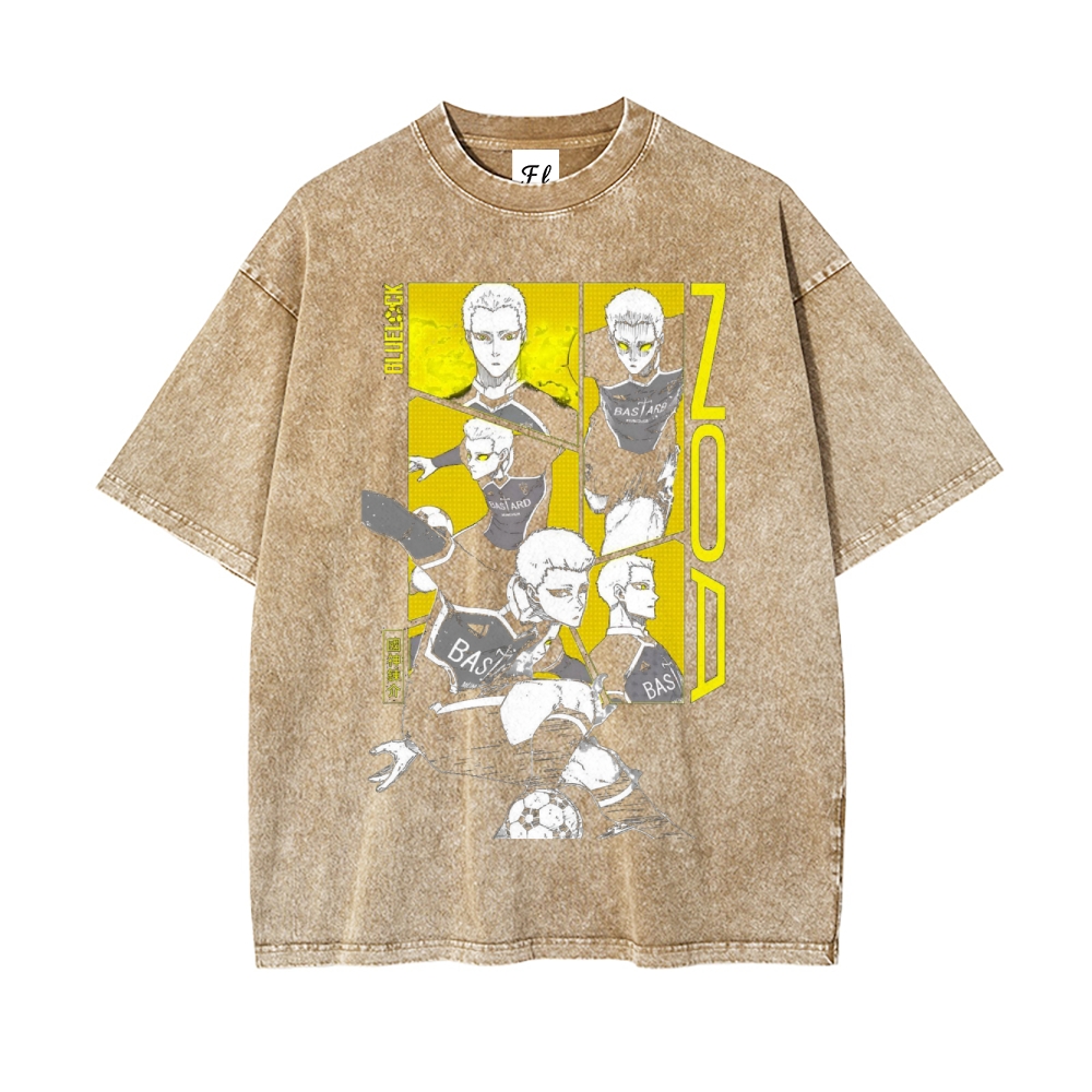 Blue lock pure cotton unisex round neck anime t-shirt