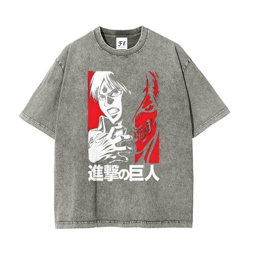 Vintage Oversized T-Shirt Attack On Titan