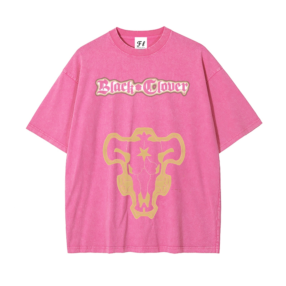 Vintage Oversized T-Shirt Black Clover