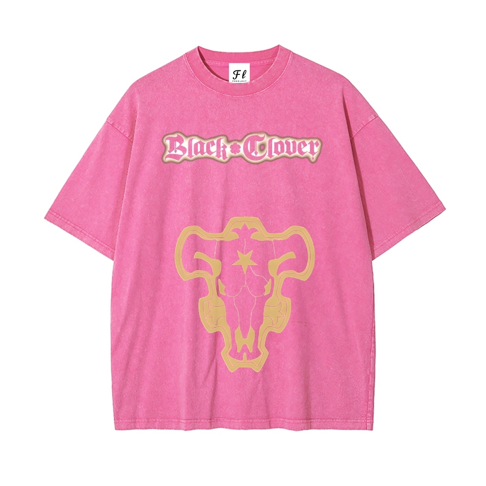 Vintage Oversized T-Shirt Black Clover