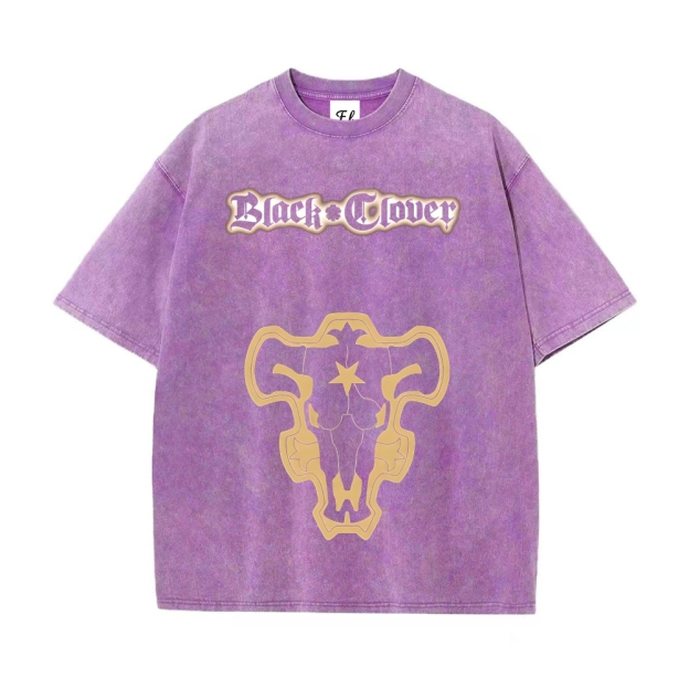 Vintage Oversized T-Shirt Black Clover