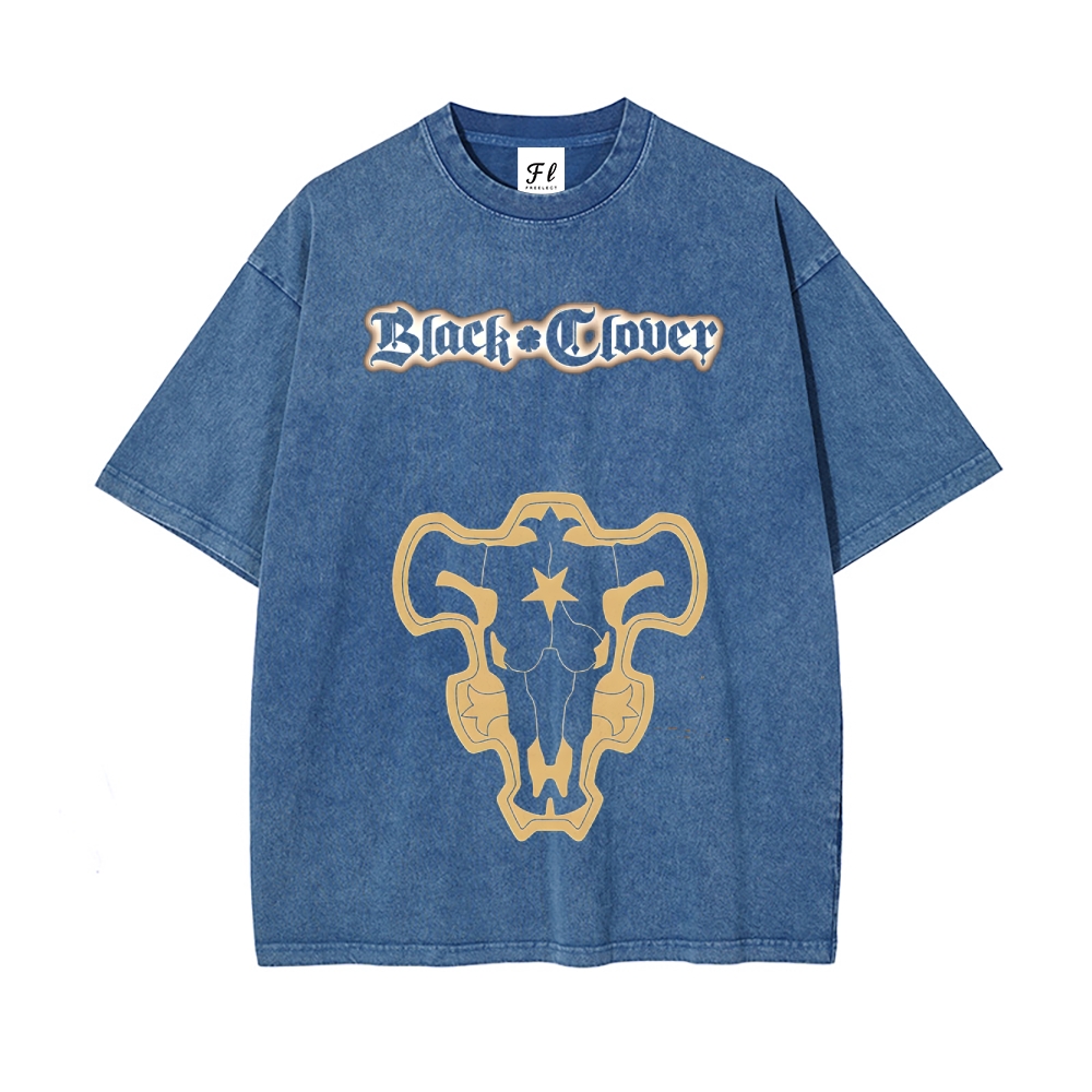 Vintage Oversized T-Shirt Black Clover