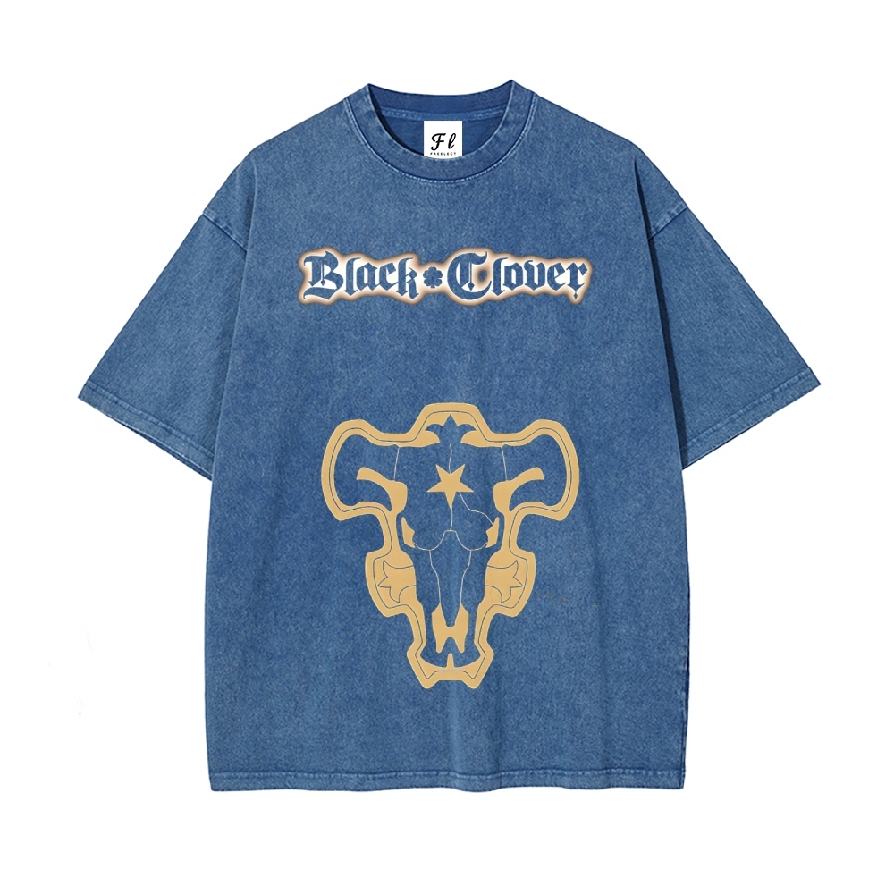 Vintage Oversized T-Shirt Black Clover