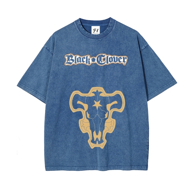 Vintage Oversized T-Shirt Black Clover